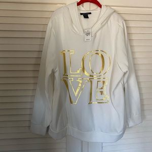 Brand new Ashley Stewart sweat shirt. Size 22/24